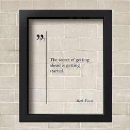 Transparent Mark Twain Quote Motivational Wall Art Businessman Gift Graduation Inspirational Inspiring Print - thumbnail 2