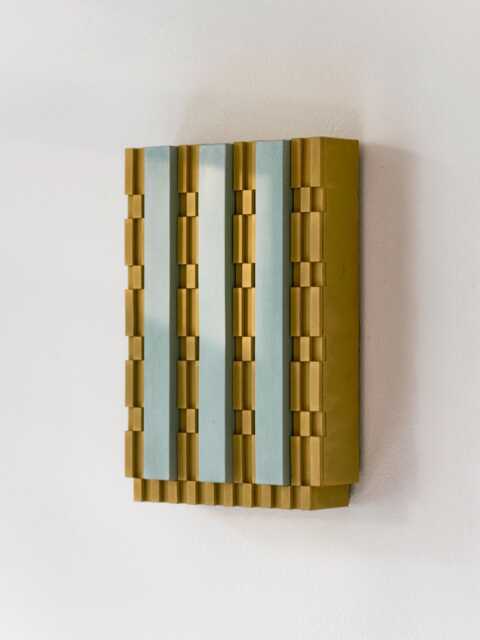 Brutalist Mid-Century Style Wall Sculpture, Art-Deco Inspired - image 1