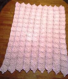 Puffy Daisy Baby Blanket