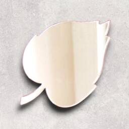 Leaf Acrylic Mirror Wall Art Personalized Engraving Options - thumbnail 2