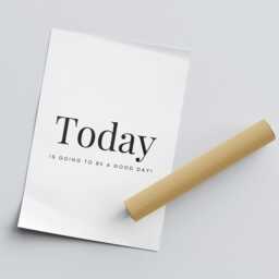 Today Is Going To Be A Good Day - Poster Bathroom Print, Unique Home Decor, Cool Positive Quote Poster, Wall Art - thumbnail 3