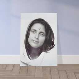 Unframed Poster Of Sri Anandamayi Ma - Guru Photo Sage Reminder Image Sacred Serenity Home Decor Tranquil Art - thumbnail 2