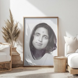 Unframed Poster Of Sri Anandamayi Ma - Guru Photo Sage Reminder Image Sacred Serenity Home Decor Tranquil Art - thumbnail 1