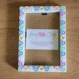 Colourful Pastel Daisy Resin Decals Photo Frame 4 X 6 Inches - thumbnail 3
