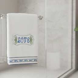 Bath Towel Inspirations/Personalized With Ribbon Trim Home Decor - thumbnail 3