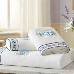 Bath Towel Inspirations/Personalized With Ribbon Trim Home Decor - thumbnail 2