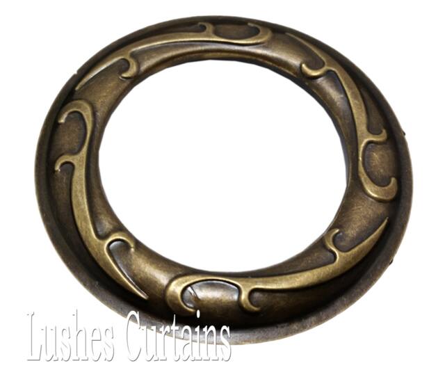 Large Antique Brass #12 Metal Curtain 1-9/16 Inch Inner Diameter Decorative Grommet/Rings Pack W/Washer Eyelet Hardware Panel Drape Supplies - image 1