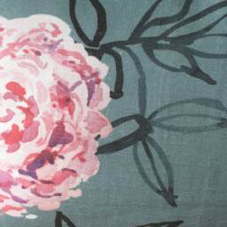 Peony Flower, Water Color Motif, Cushion Cover in Linen - thumbnail 2