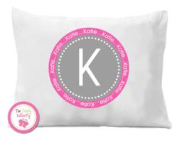 Monogrammed Name , Girls Personalized Pillow Case Children's Gift - thumbnail 1