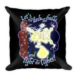 Light The Lights Square Pillow