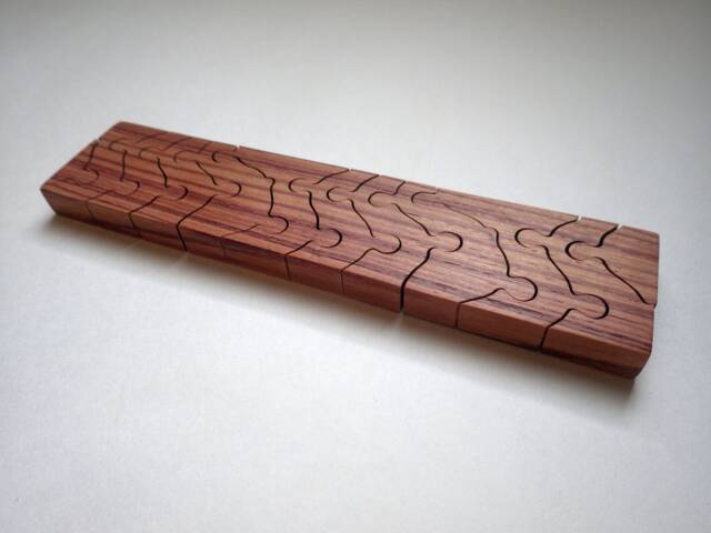 Tulipwood Hand-Cut Wooden Jigsaw Puzzle - image 1