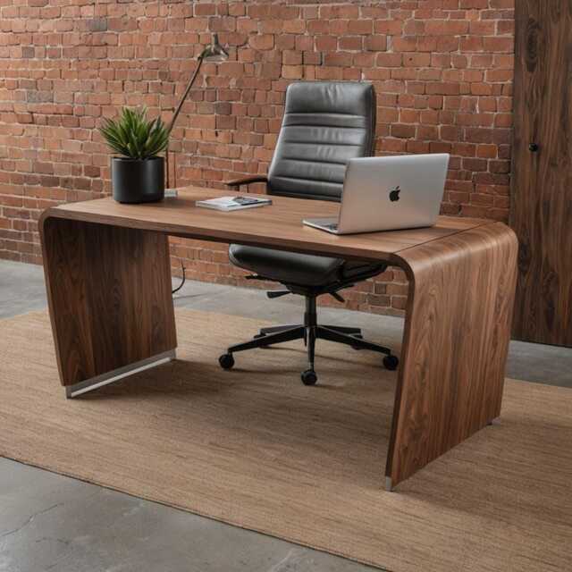Desk/Designer Office Solid Wood Natural Table Furniture Home - image 1