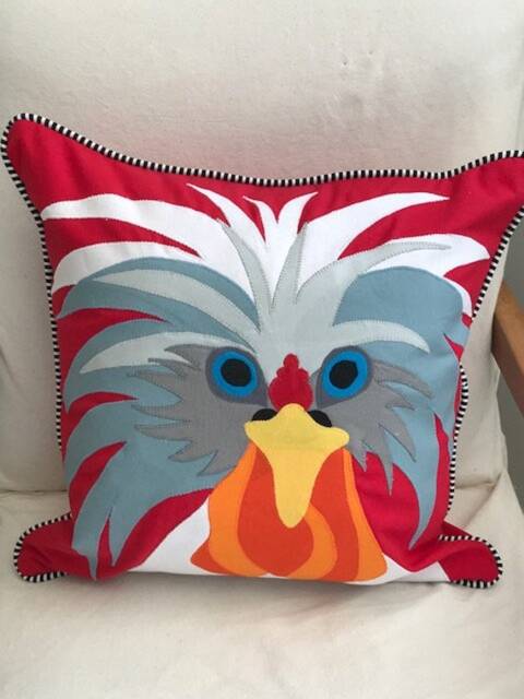 Crazy Coo Chicken Pillow Cover - image 1