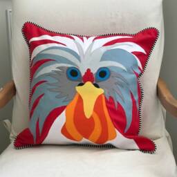 Crazy Coo Chicken Pillow Cover - thumbnail 4