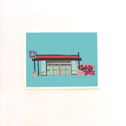 Montreal Metro Art Print. Illustrated Wall Decor, Size 8 X 11 Inches - thumbnail 1