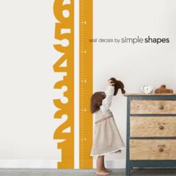 Growth Chart Numbers - Children's Vinyl Wall Decal - thumbnail 2