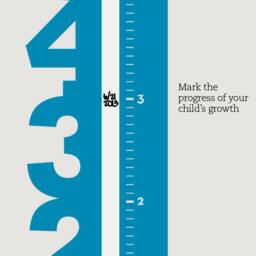 Growth Chart Numbers - Children's Vinyl Wall Decal - thumbnail 3