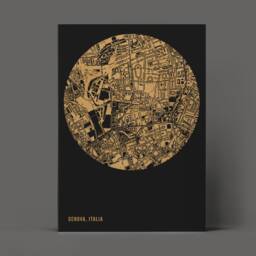 Personalised Metallic Foil City Map Print Custom Location Art - thumbnail 4