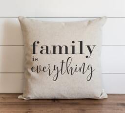 Family Is Everything 20 X Pillow Cover // Everyday Throw Gift Accent Cushion - thumbnail 1