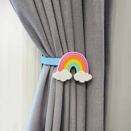 Replaceable Rainbow Shape Curtain Holdbacks/Tiebacks 3D Printed Plastic - Set Of Left & Right - thumbnail 2