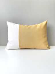 Harvest Sunbrella?? Outdoor Pillow Cover in Modern Color Block Design For Patio & Garden Furniture, Gold Throw Cushions By Mazizmuse - thumbnail 1