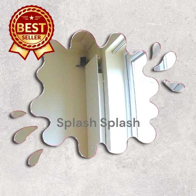 Puddle Acrylic Mirror Wall Art Personalized Engraving Available - image 1