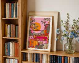 Bristol Art Print Clifton Suspension Bridge, Colorful Travel Illustration - thumbnail 1