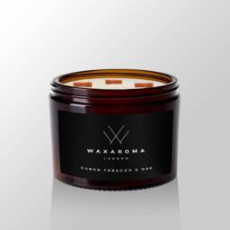Tobacco Oak Scented Soy Candle - Luxury Vegan - thumbnail 4