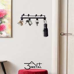 Bird Motif Metal Key Hanger Decorative Wall Organizer - thumbnail 4