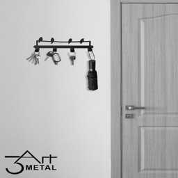Bird Motif Metal Key Hanger Decorative Wall Organizer - thumbnail 2