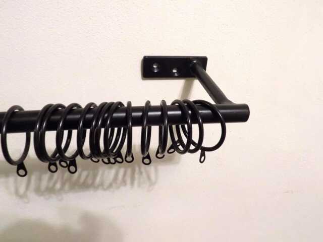 Handcrafted Wrought Iron Curtain Rail Set, French Style, Free Fixing Kit - image 1