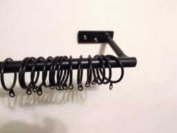 Handcrafted Wrought Iron Curtain Rail Set, French Style, Free Fixing Kit - thumbnail 1