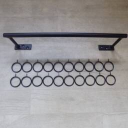 Handcrafted Wrought Iron Curtain Rail Set, French Style, Free Fixing Kit - thumbnail 2