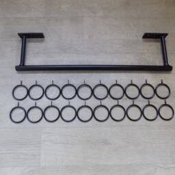 Handcrafted Wrought Iron Curtain Rail Set, French Style, Free Fixing Kit - thumbnail 3