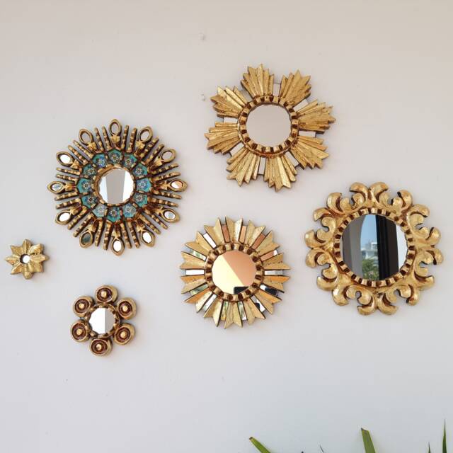 "Peruvian Mirrors ""Turquoise Fan" - image 1