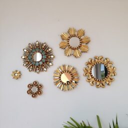 "Peruvian Mirrors ""Turquoise Fan" - thumbnail 2