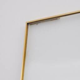 Pressed Flower Floating Glass Frame Brass Gold Large Wall Hanging Photo Picture Double Bilderrahmen Vertical Horizontal Portrait Landscape - thumbnail 4
