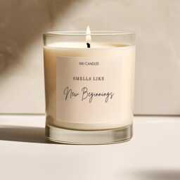 Smells Like New Beginnings, Leaving Gift For Work Colleague Friend Or Co Worker, Funny Candle Job Retirement - thumbnail 1