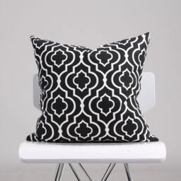 Moroccan Tile Pillow Cover/Turquoise Cushion Patterned Decorative Accent Blue Throw - thumbnail 3