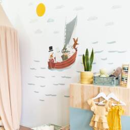 Moomin Sea Adventure Wall Decals Eco-Friendly Nursery Decor - thumbnail 4