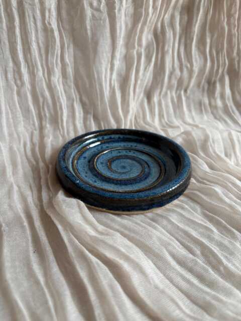 Sea Fever Soap Dish, Ceramic Bathroom Tray, Handmade Kitchen Pottery, Household Holder, Thrown Textured Dishes - image 1