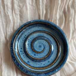 Sea Fever Soap Dish, Ceramic Bathroom Tray, Handmade Kitchen Pottery, Household Holder, Thrown Textured Dishes - thumbnail 3