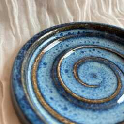 Sea Fever Soap Dish, Ceramic Bathroom Tray, Handmade Kitchen Pottery, Household Holder, Thrown Textured Dishes - thumbnail 2