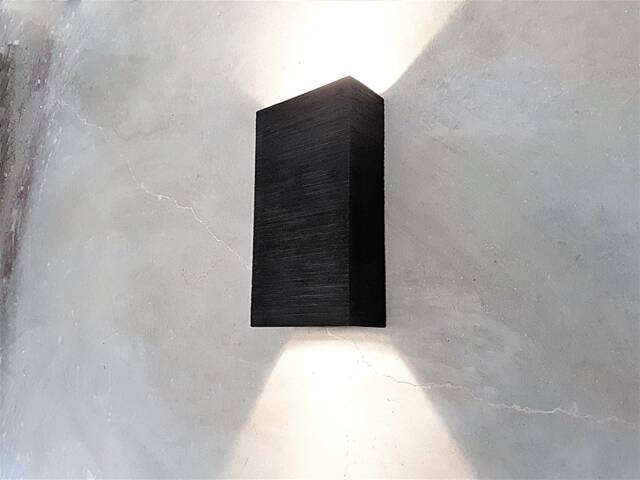 Handmade Black Ceramic Wall Sconce Modern Up Down Led Light - image 1