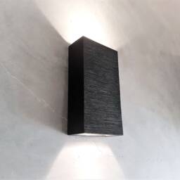 Handmade Black Ceramic Wall Sconce Modern Up Down Led Light - thumbnail 2