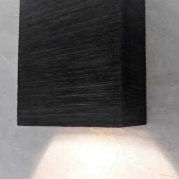 Handmade Black Ceramic Wall Sconce Modern Up Down Led Light - thumbnail 4