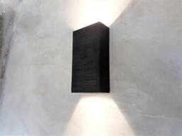 Handmade Black Ceramic Wall Sconce Modern Up Down Led Light