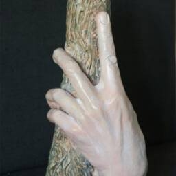 Woman's Hand Sculpture, Terracotta & Patinated, Art Object, Figurative Art, Gift Idea, The Hand - thumbnail 2