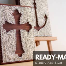 Christian Cross Wall Art - Rustic Wood Faith Home Decor Baptism Or Confirmation Gift - thumbnail 2
