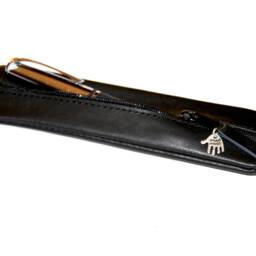 Leather Pen Case Small Lifetime Quality Case, Handmade - thumbnail 3